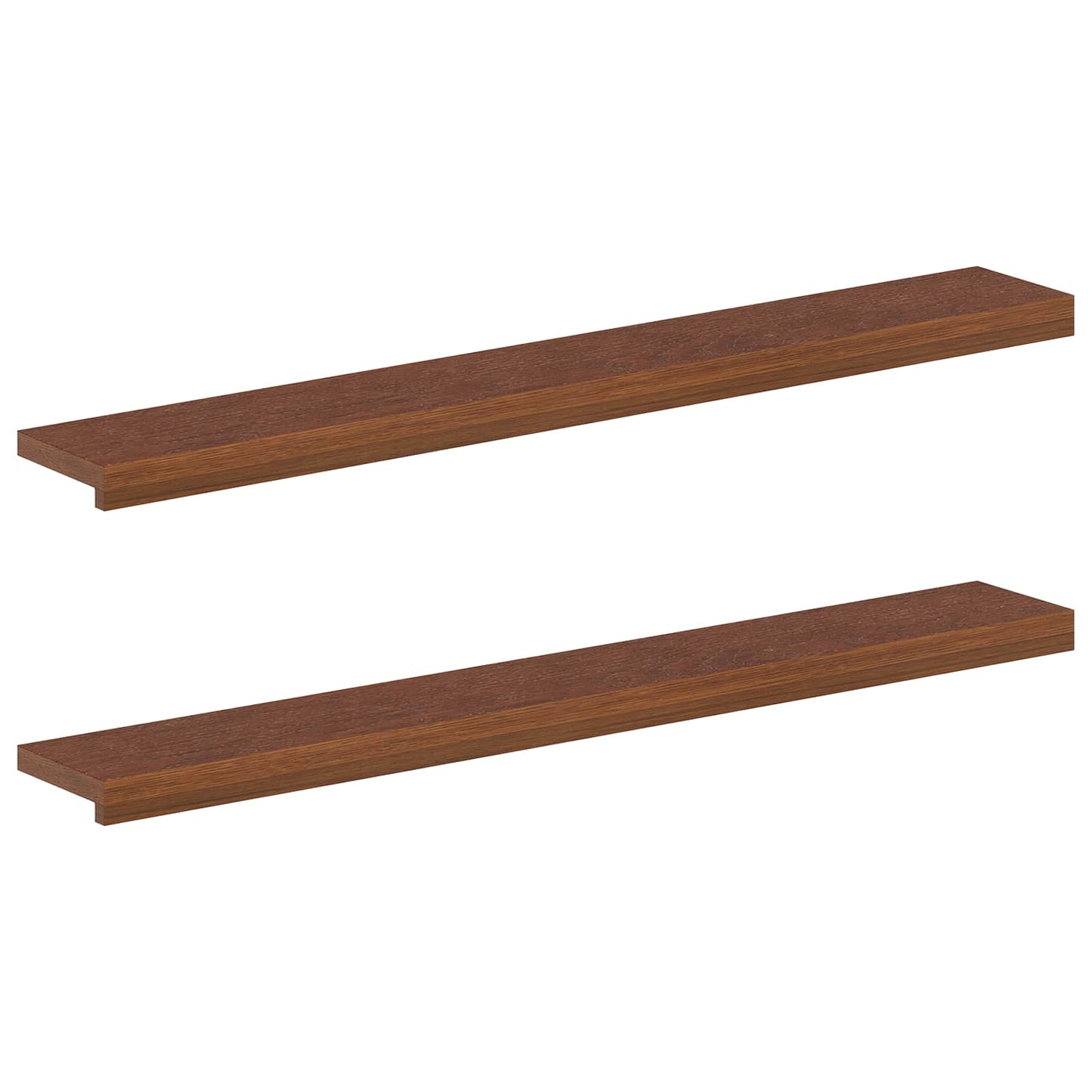 Window Sills 2 pcs Dark Brown 120 x 20 x 2 cm Solid Oak Wood