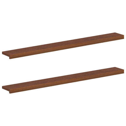 Window Sills 2 pcs Dark Brown 160 x 20 x 2 cm Solid Oak Wood