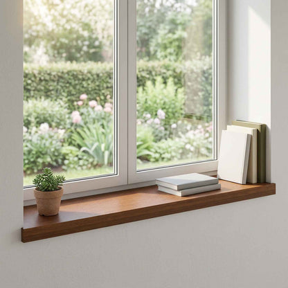 Window Sills 2 pcs Dark Brown 70 x 25 x 2 cm Solid Oak Wood