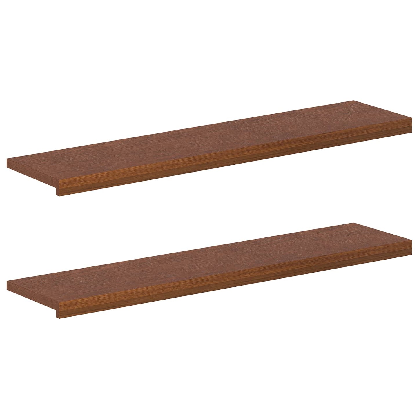 Window Sills 2 pcs Dark Brown 110 x 25 x 2 cm Solid Oak Wood