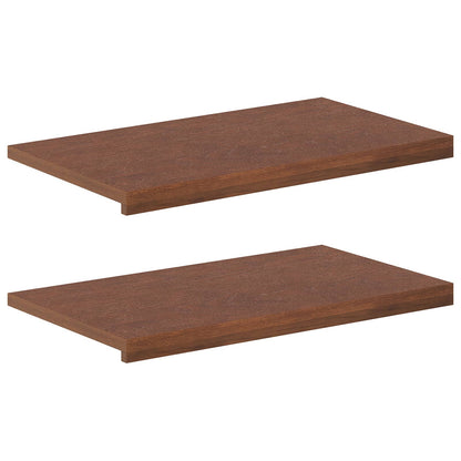 Window Sills 2 pcs Dark Brown 80 x 40 x 2 cm Solid Oak Wood