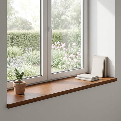 Window Sills 2 pcs Dark Brown 140 x 40 x 2 cm Solid Oak Wood
