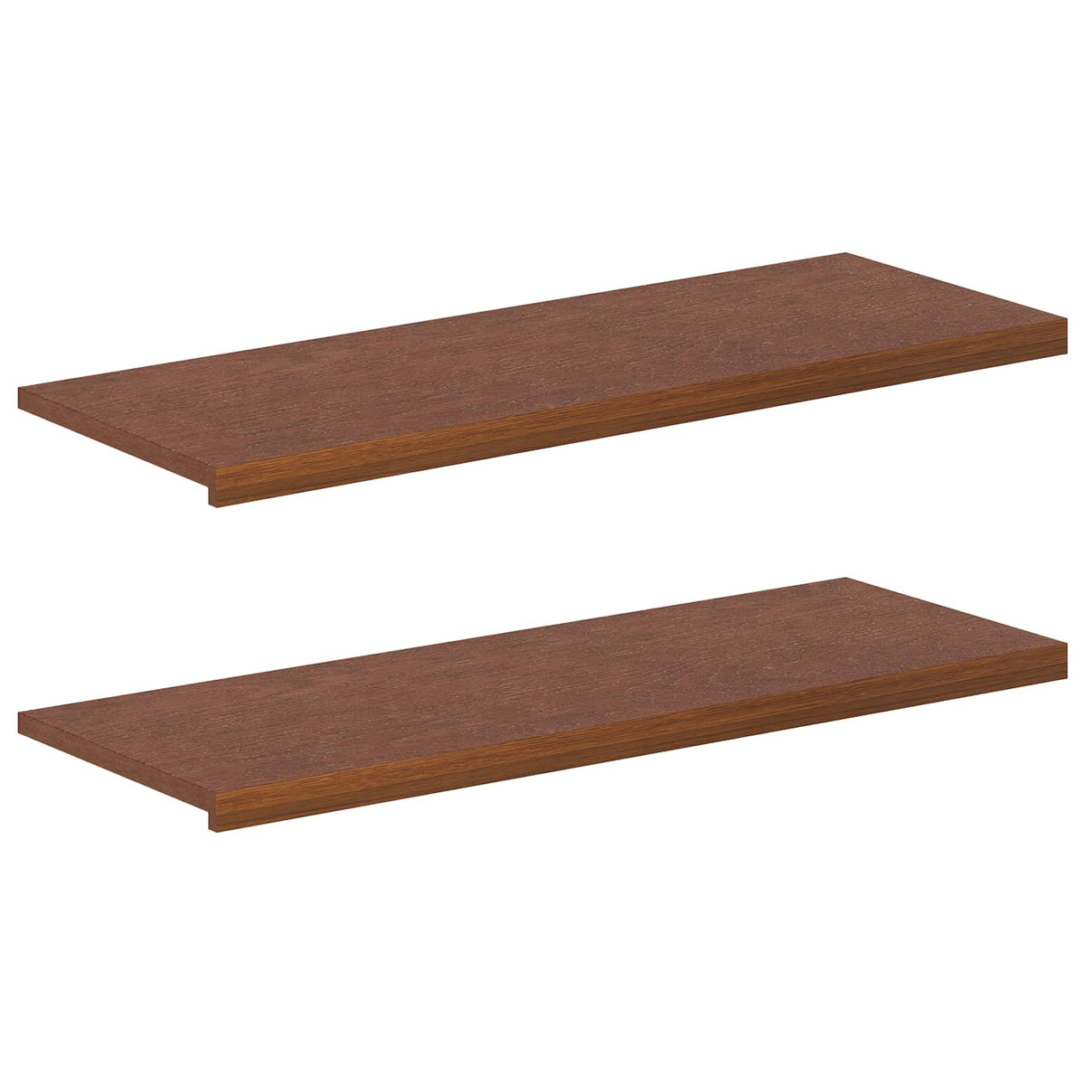 Window Sills 2 pcs Dark Brown 110 x 40 x 2 cm Solid Oak Wood
