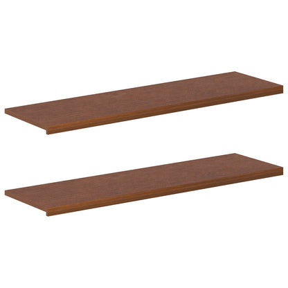 Window Sills 2 pcs Dark Brown 160 x 40 x 2 cm Solid Oak Wood