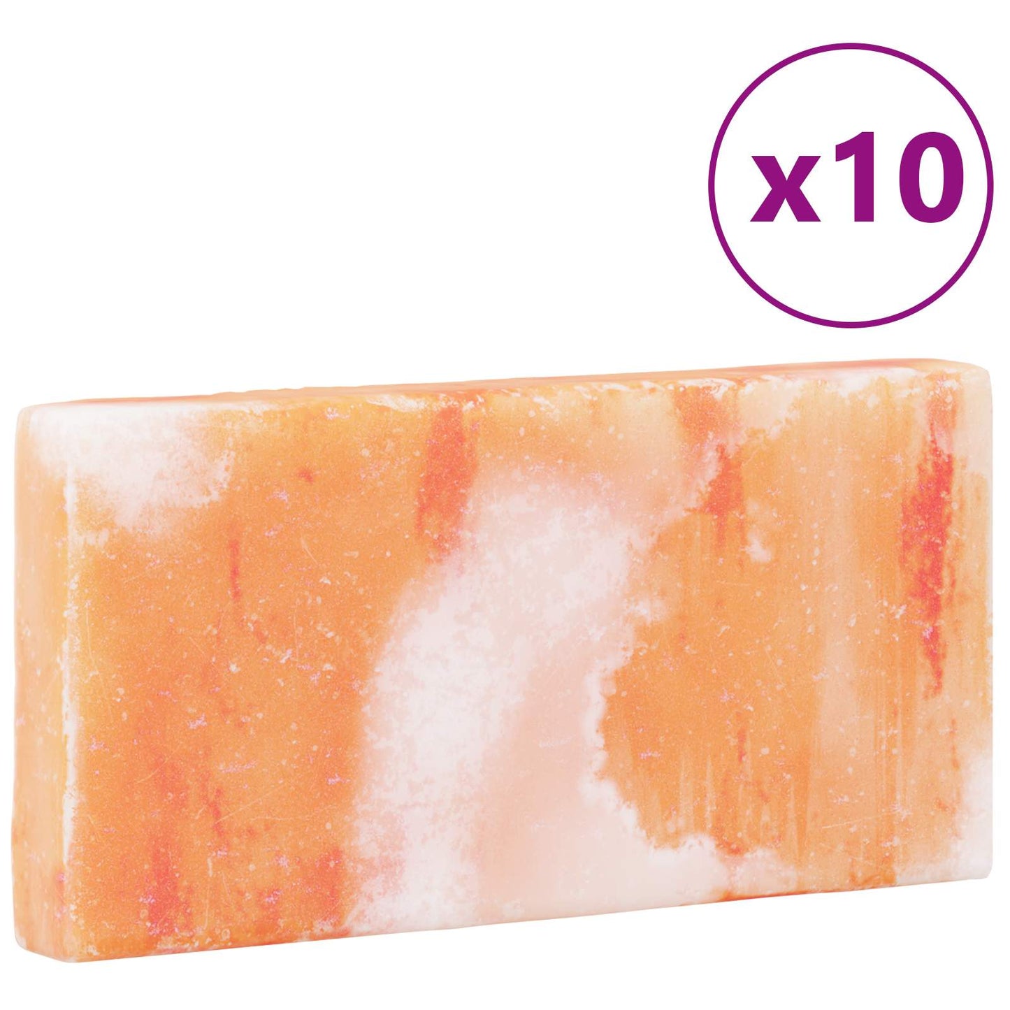 Salt Stones 10 pcs Pink 20 x 2.5 x 10 cm Rock Salt