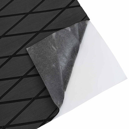 Boat Mat Striped Dark Grey and Black 190 x 70 cm EVA
