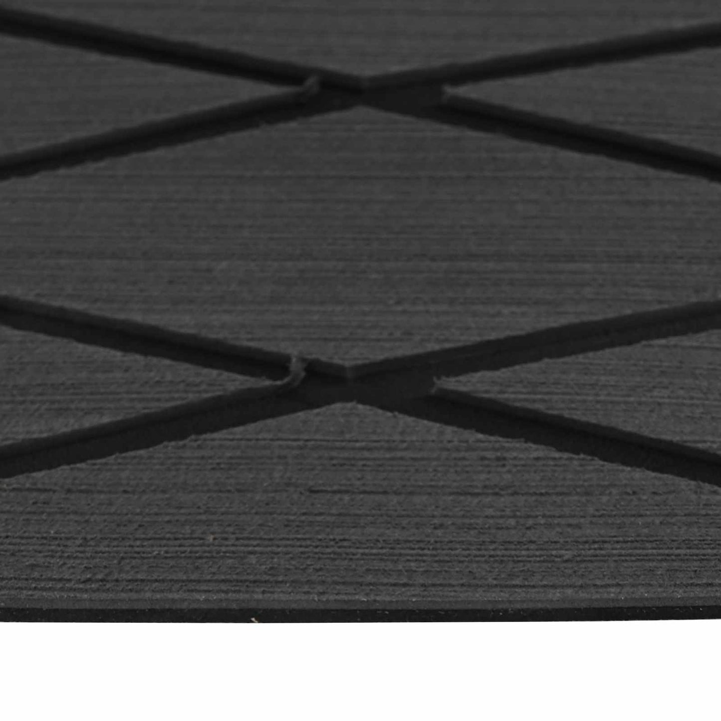 Boat Mat Striped Dark Grey and Black 190 x 70 cm EVA