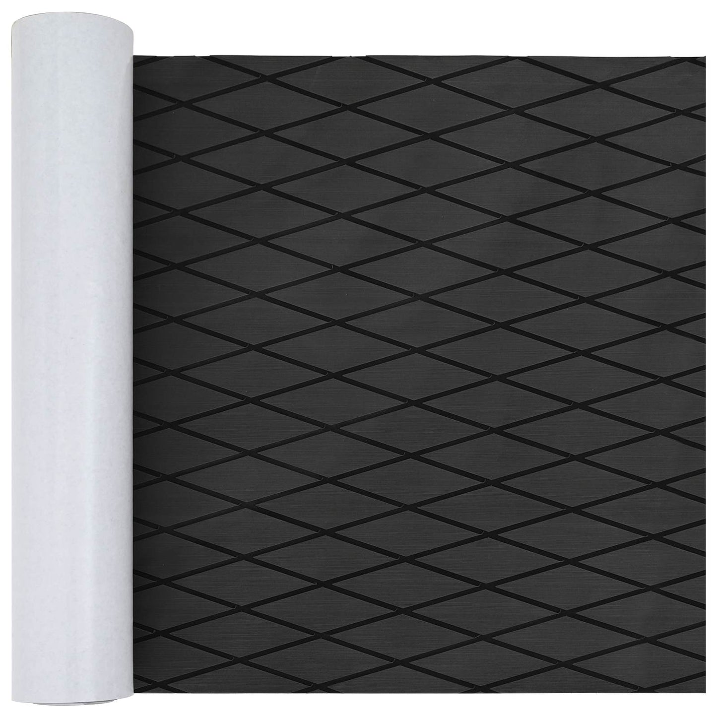 Boat Mat Striped Dark Grey and Black 190 x 70 cm EVA