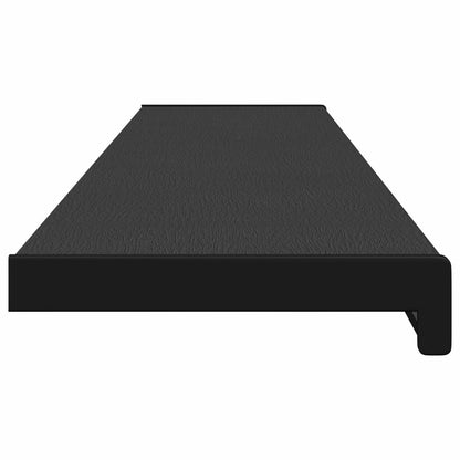 Window Sill Black with Wood Grain PVC