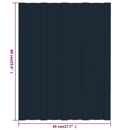 Roof Panel 36 pcs Anthracite 60 x 45 cm Galvanised steel