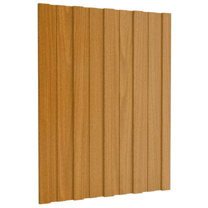 Roof Panel 36 pcs Natural 23.62 x 17.72 in Galvanised steel
