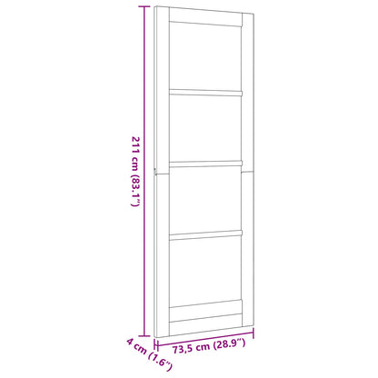 Interior Door White 73.5 x 211 cm Plywood