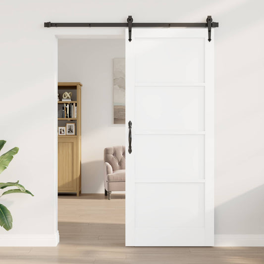 Interior Door 86 x 211 cm Plywood White