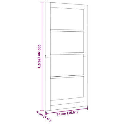 Interior Door Natural 93 x 202 cm Plywood