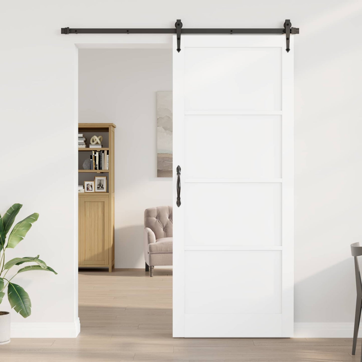 Interior Door White 93 x 232 cm Plywood