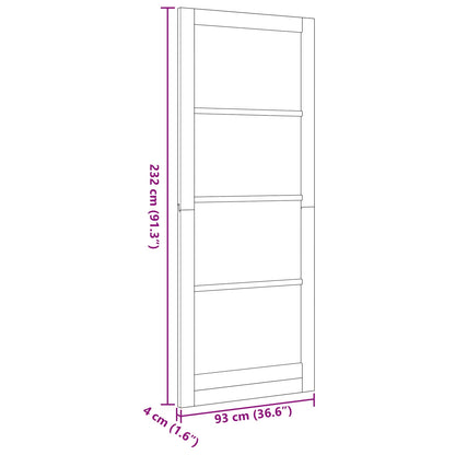 Interior Door White 93 x 232 cm Plywood