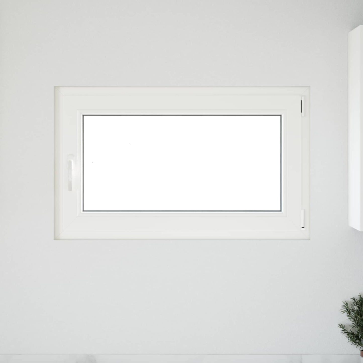 Basement Window RISOR 100 x 60 cm PVC and Glass White