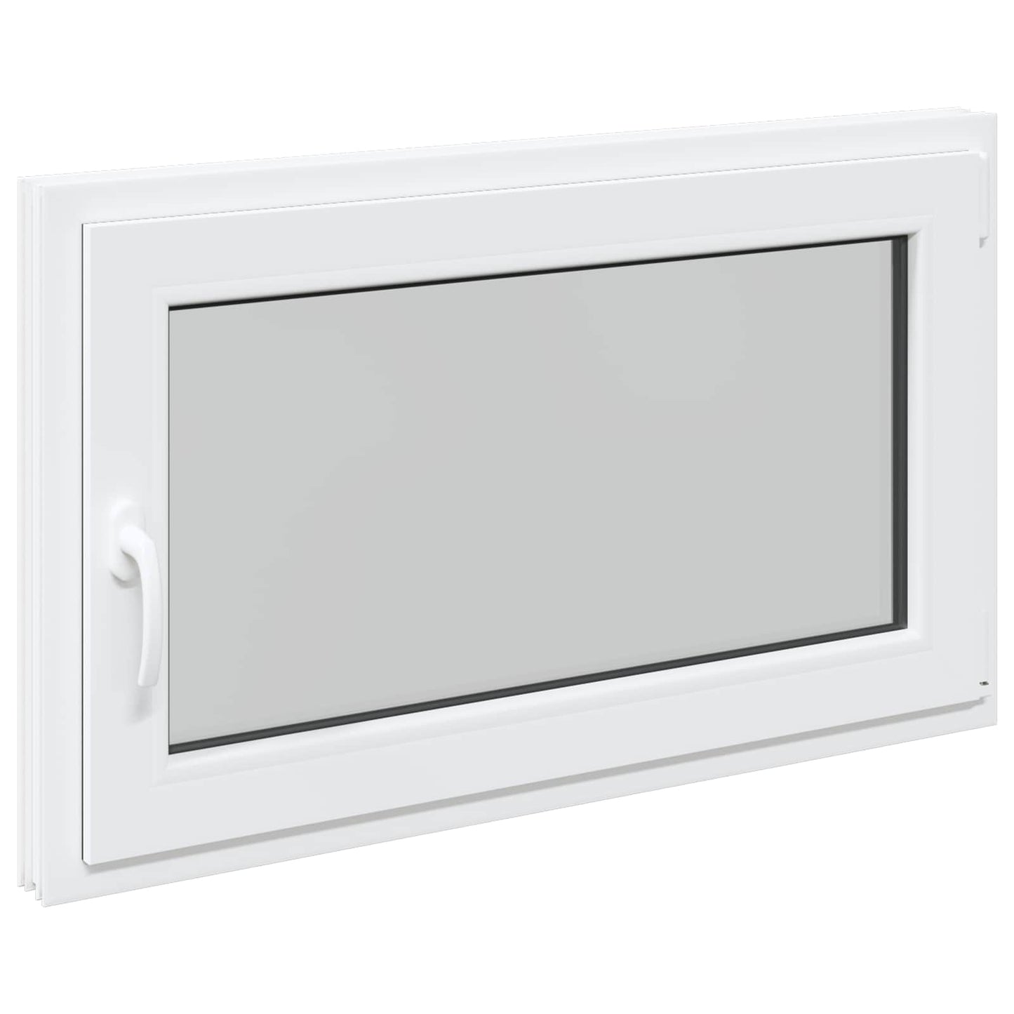 Basement Window RISOR 100 x 60 cm PVC and Glass White
