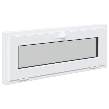 Basement Window RISOR 100 x 40 cm PVC and Glass White