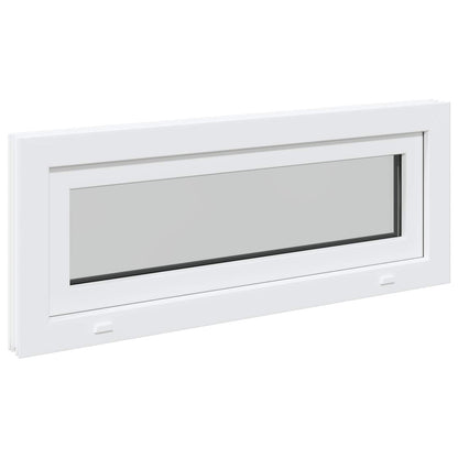 Basement Window RISOR 100 x 40 cm PVC and Glass White