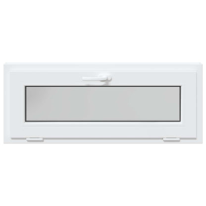 Basement Window RISOR 100 x 40 cm PVC and Glass White