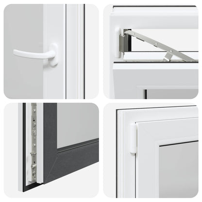 Tilt & Turn Basement Window RISOR 60 x 80 cm PVC and Glass