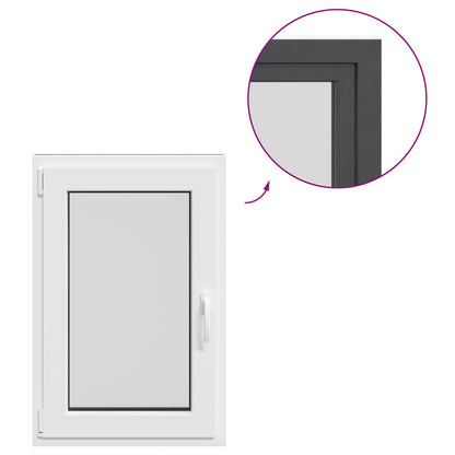 Basement Window Internal Colour White RISOR 60 x 80 cm