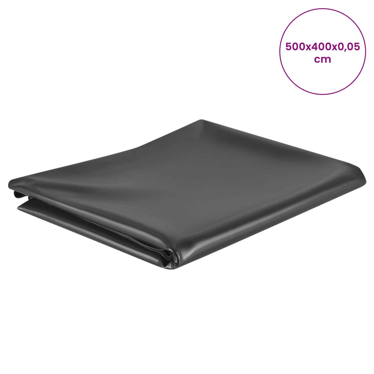 Pond Liner 5 x 4 m PVC 0.5 mm Black