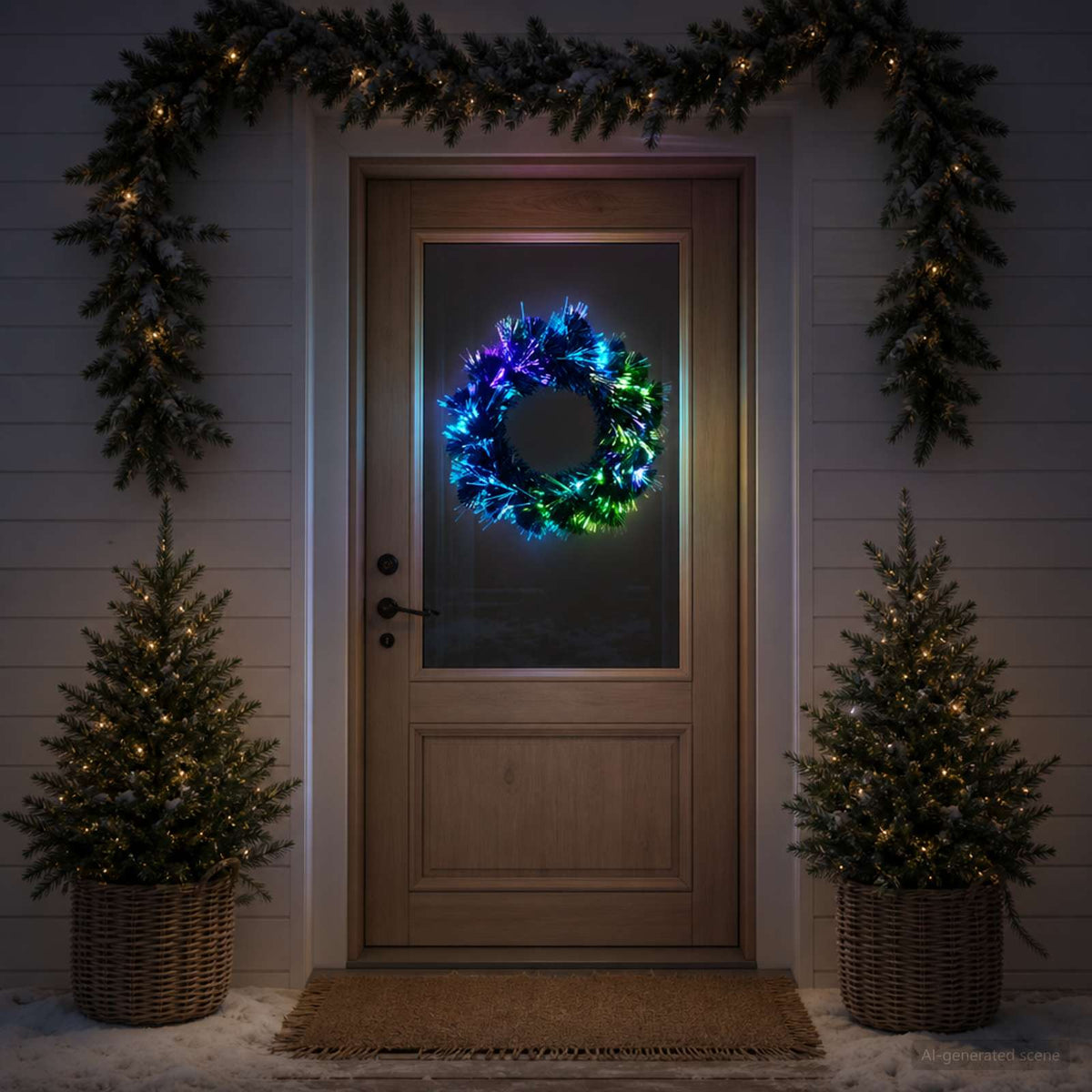 Christmas Garland 24 LEDs Multicolour PVC