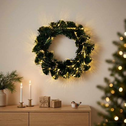 Christmas Garland 24 LEDs Warm White PVC