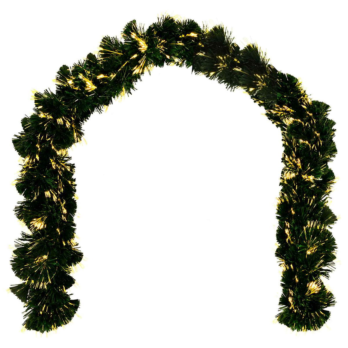 Christmas Garland 48 LEDs Warm White PVC
