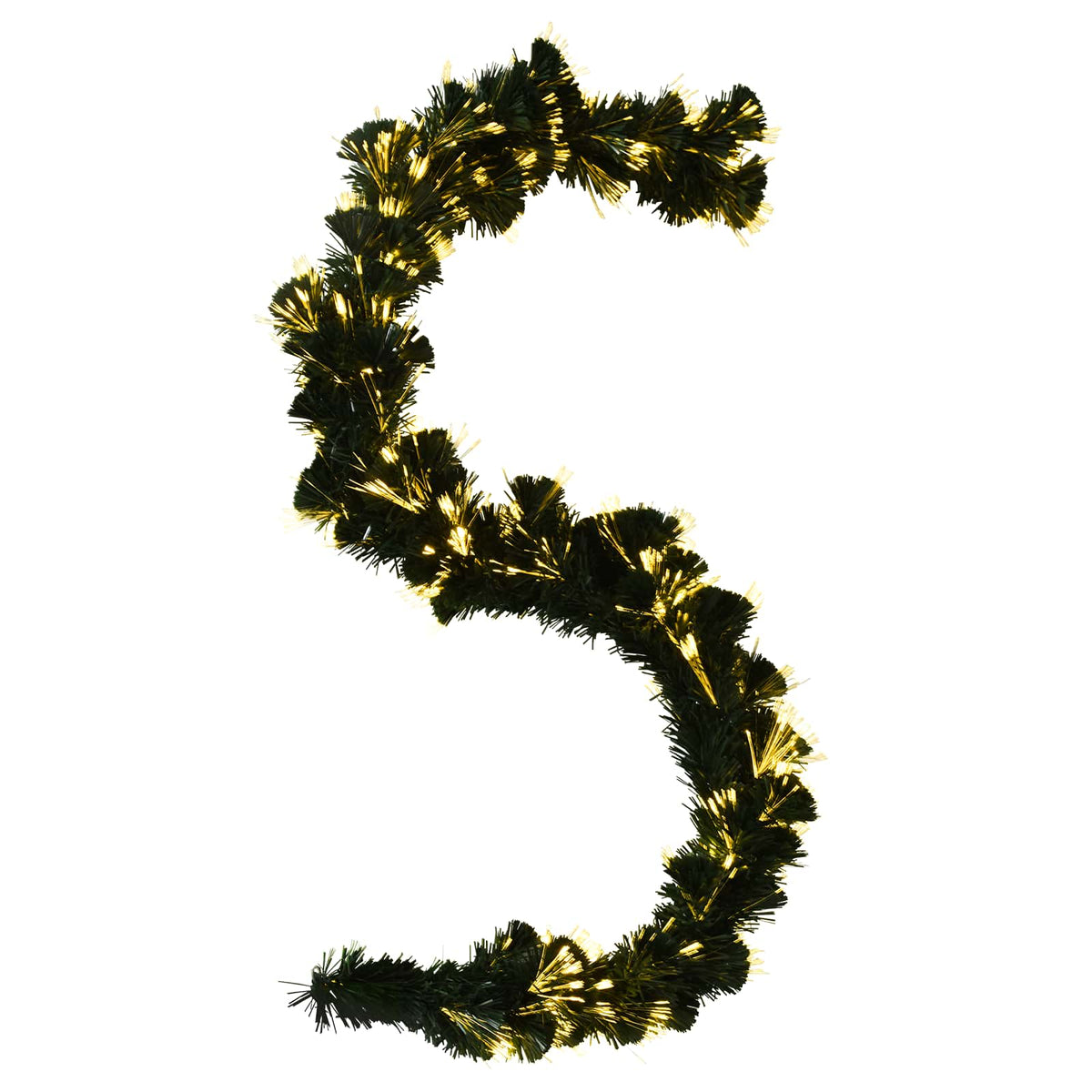 Christmas Garland 48 LEDs Warm White PVC