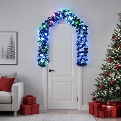 Christmas Garland 200 cm 16 LEDs Multicolour PET