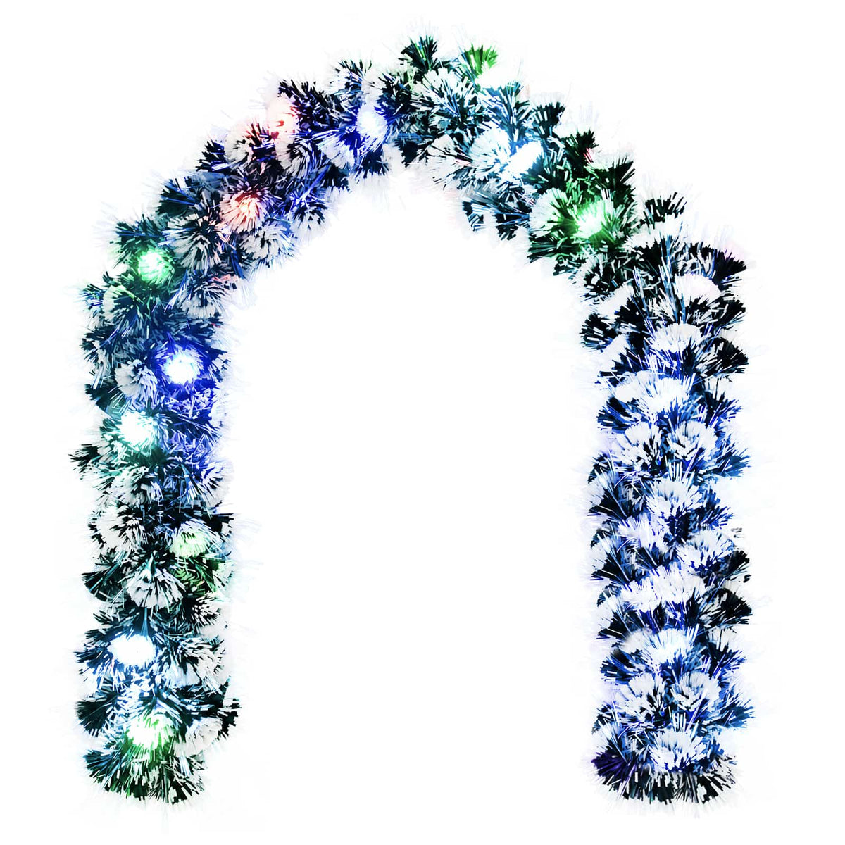 Christmas Garland 200 cm 16 LEDs Multicolour PET