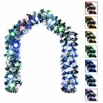Christmas Garland 200 cm 16 LEDs Multicolour PET