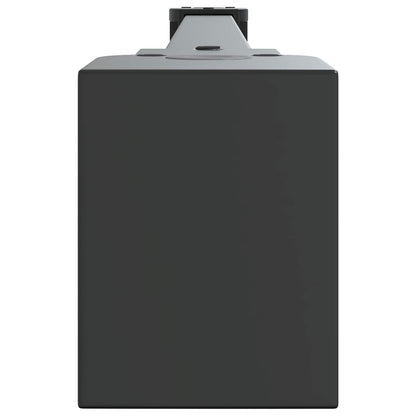Shower Door Support Bar 47.5 cm for 68/ mm Glass Black