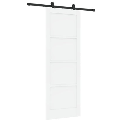 Sliding Door ORKDAL 78 x 211 cm Engineered Wood White and Black
