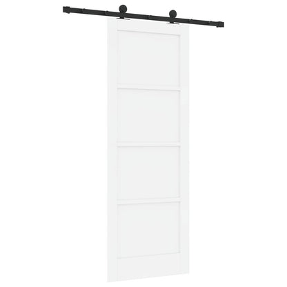 Sliding Door ORKDAL 78 x 211 cm Engineered Wood White and Black