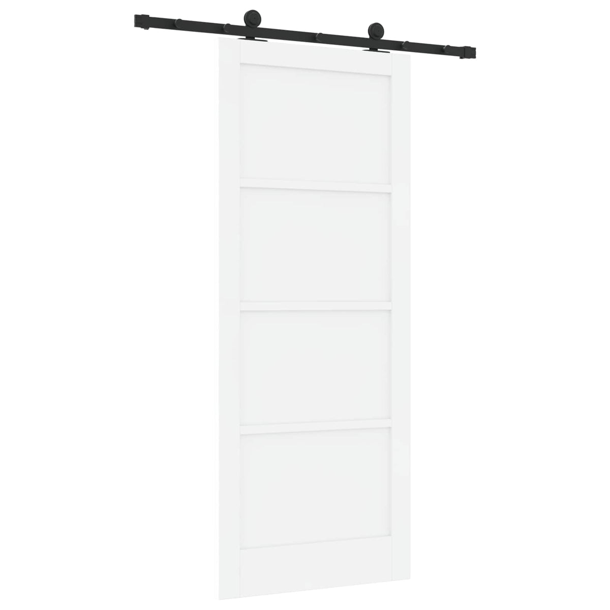 Sliding Door ORKDAL 86 x 211 cm Engineered Wood White and Black