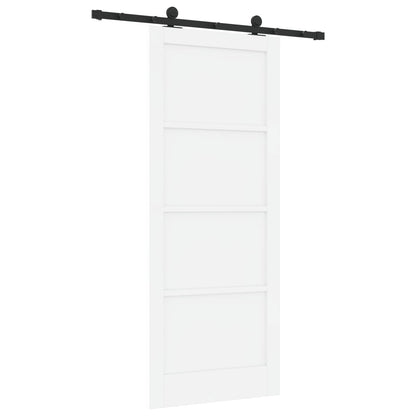 Sliding Door ORKDAL 86 x 211 cm Engineered Wood White and Black