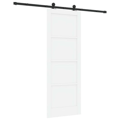 Sliding Door ORKDAL 78 x 211 cm Engineered Wood White and Black