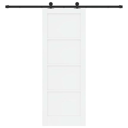 Sliding Door ORKDAL 78 x 211 cm Engineered Wood White and Black