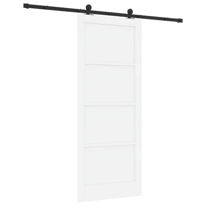 Sliding Door ORKDAL 86 x 211 cm Engineered Wood White and Black