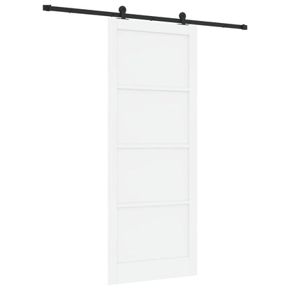 Sliding Door ORKDAL 93 x 232 cm Engineered Wood White and Black