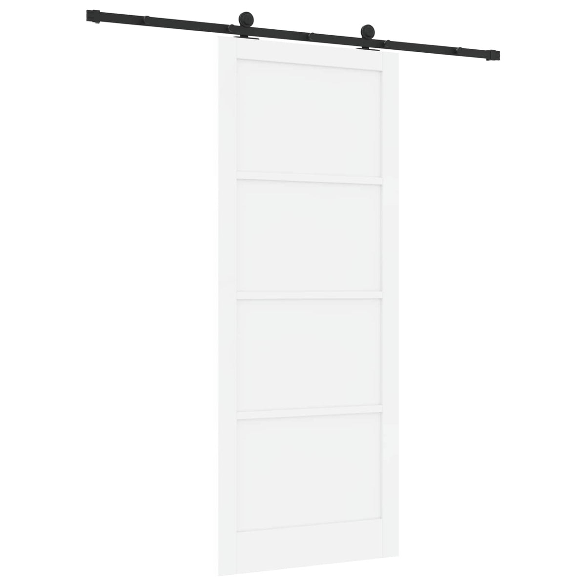 Sliding Door ORKDAL 93 x 232 cm Engineered Wood White and Black