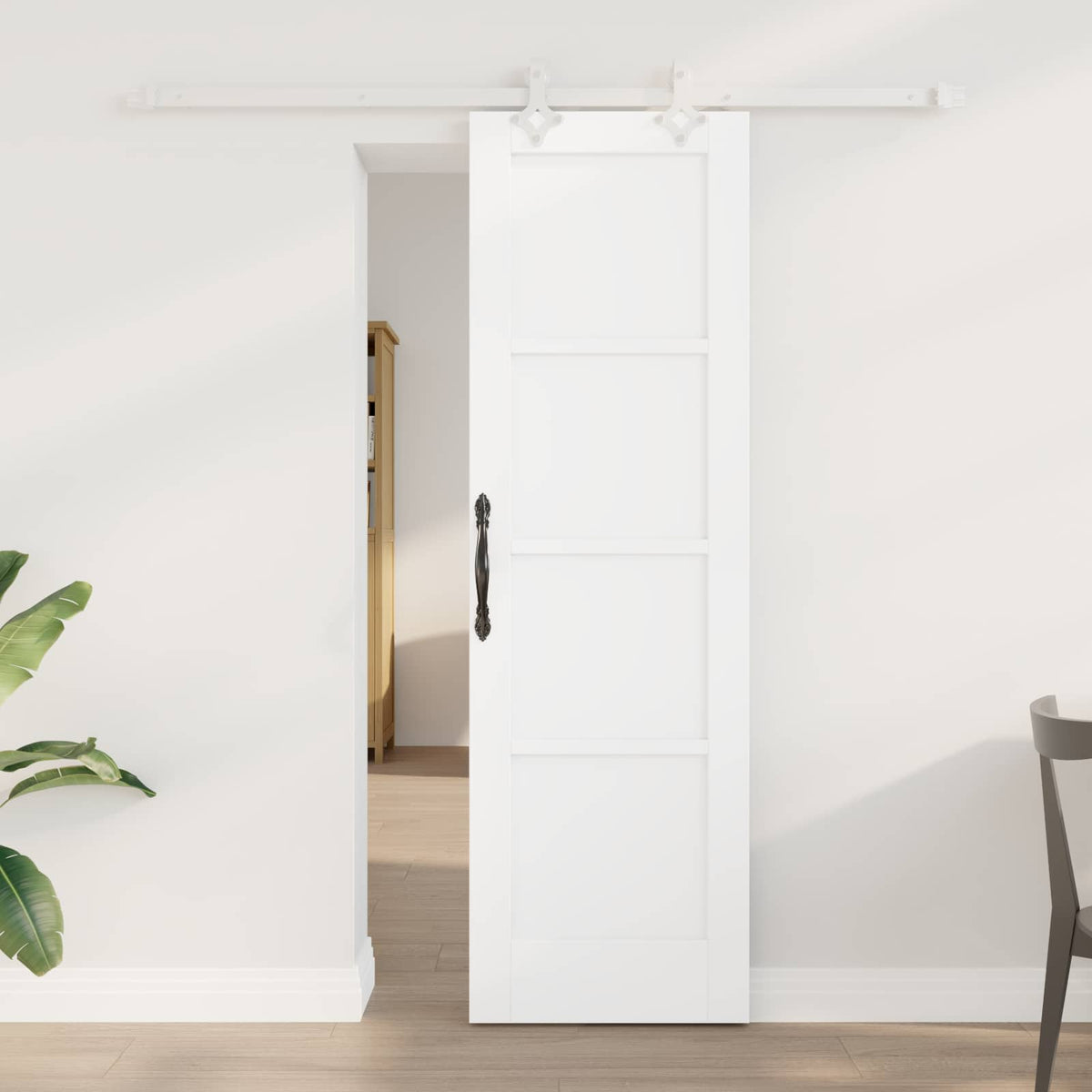 Sliding Door 61 x 198.5 cm Engineered Wood White