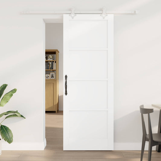 Sliding Door 78 x 211 cm Engineered Wood White