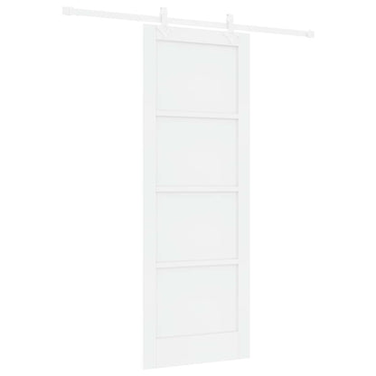 Sliding Door 78 x 211 cm Engineered Wood White