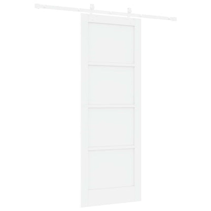 Sliding Door 78 x 211 cm Engineered Wood White