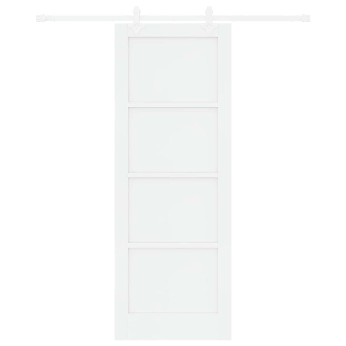Sliding Door 78 x 211 cm Engineered Wood White